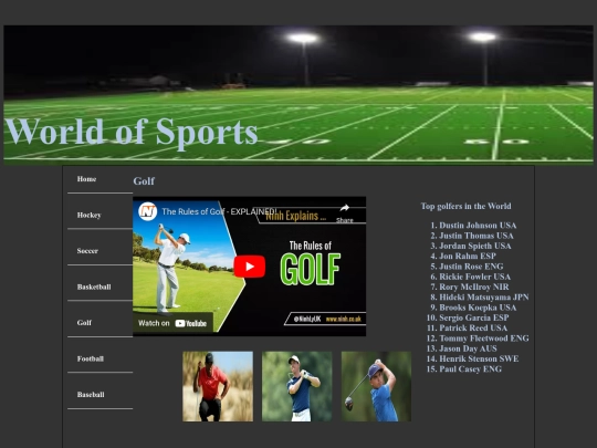 Golf screenshot