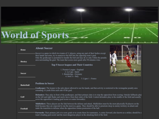 Soccer screenshot