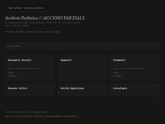 archivio-periferico screenshot