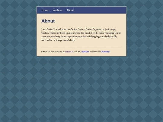 blog/about screenshot