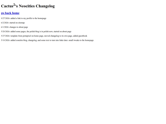 changelog screenshot