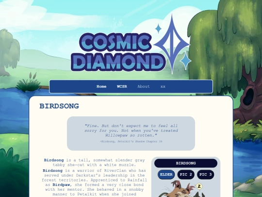 wcsr/characters/birdsong screenshot