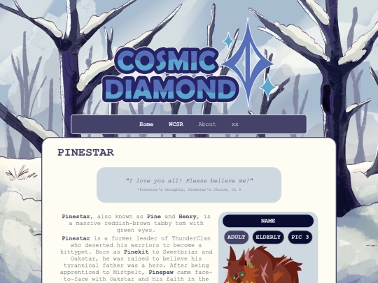 wcsr/characters/pinestar screenshot