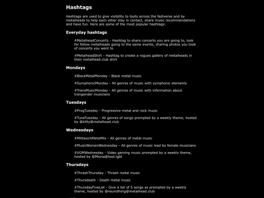 hashtags screenshot