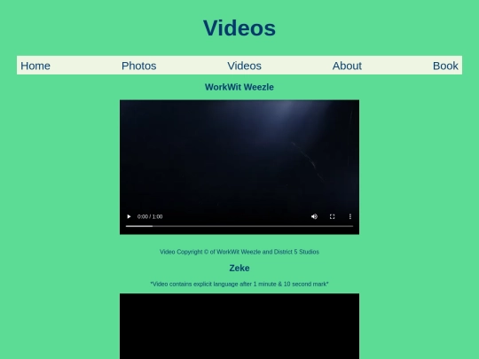 videos screenshot