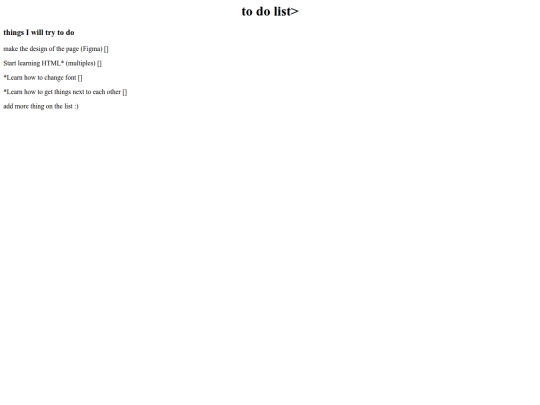 list screenshot
