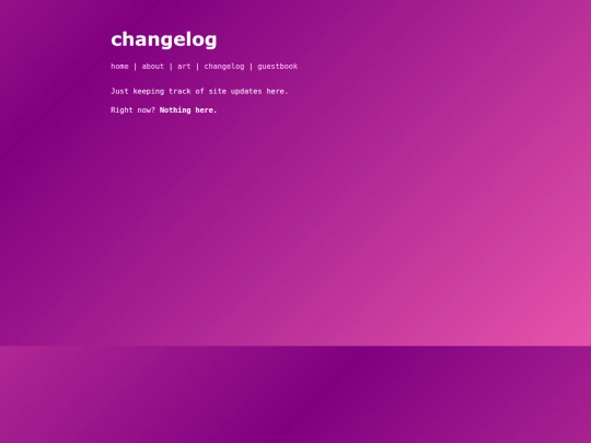 changelog screenshot
