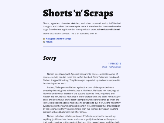 writing/scraps screenshot