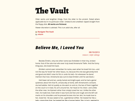 writing/vault screenshot