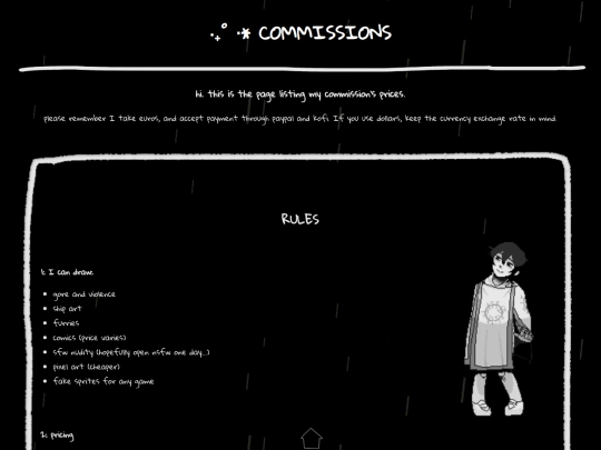 commissions screenshot