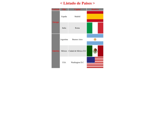 paises screenshot