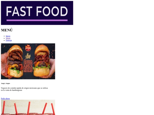 Menú screenshot
