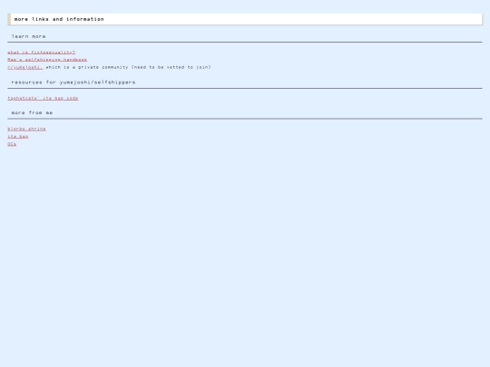 selfship/links screenshot