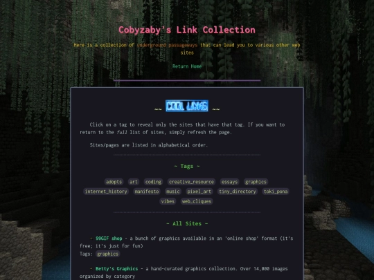 collections/links screenshot