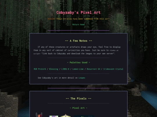 collections/pixels screenshot