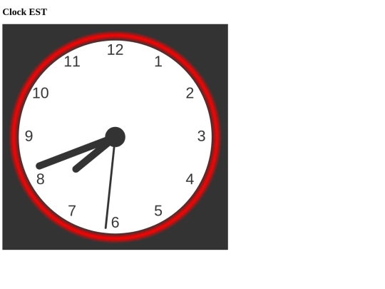 ESTclock screenshot