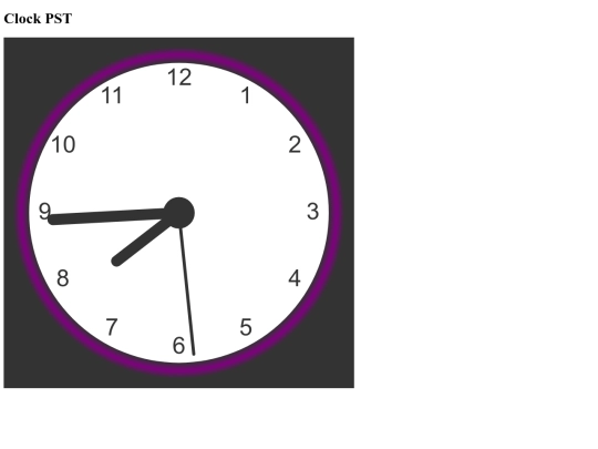 PSTclock screenshot