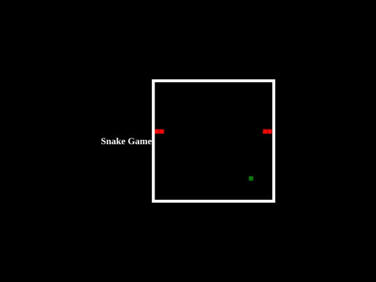 snakegame screenshot