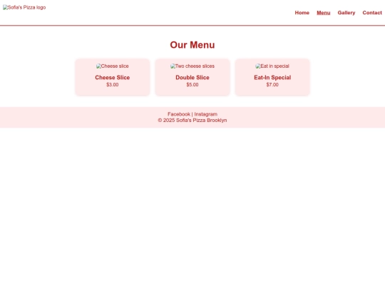 HW1/menu screenshot
