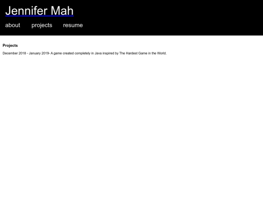 projects screenshot