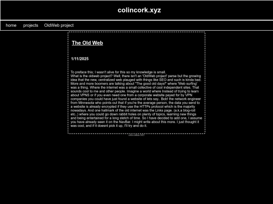 oldweb screenshot