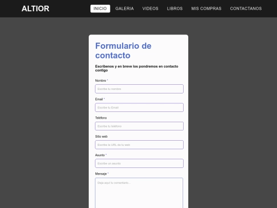 paginas/contactanos screenshot
