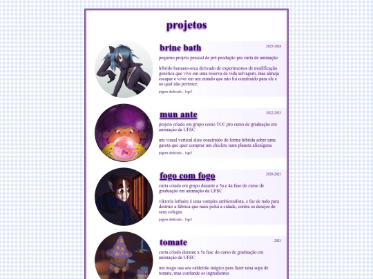 galeria/projetos screenshot