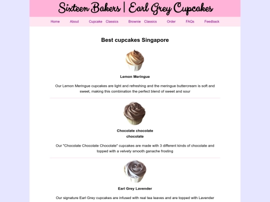 cupcakeclassics screenshot
