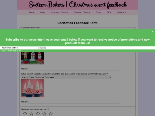 feedback screenshot