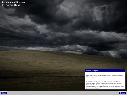 PermutationDiection screenshot