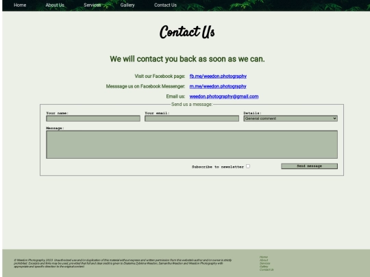 pages/contact-us screenshot