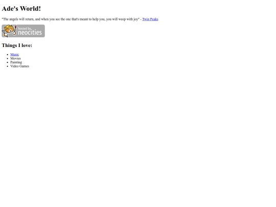 index screenshot