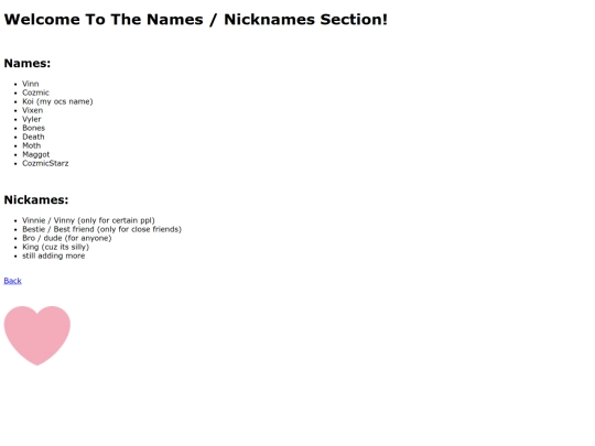 NamesNicknames screenshot