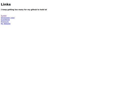 links screenshot