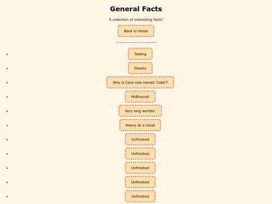 General/Facts screenshot