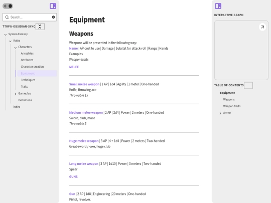 Fantasy-sys-html/system-fantasy/rules/characters/equipment screenshot