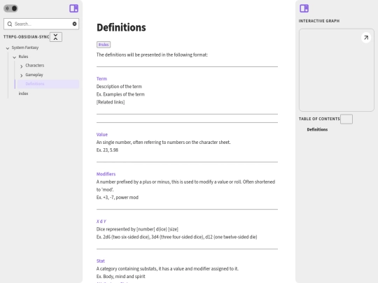 Fantasy-sys-html/system-fantasy/rules/definitions screenshot