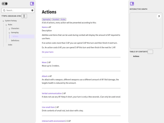 Fantasy-sys-html/system-fantasy/rules/gameplay/actions screenshot