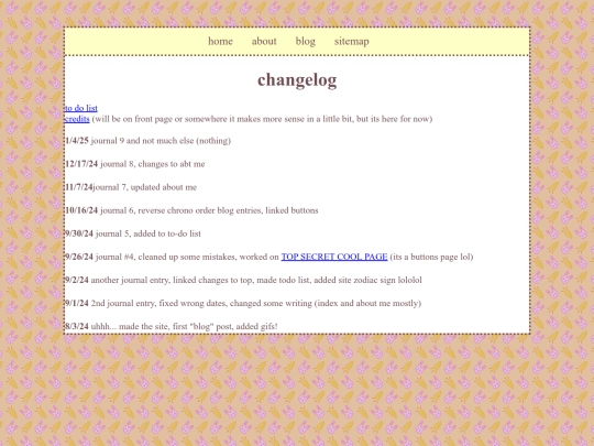 changelog screenshot