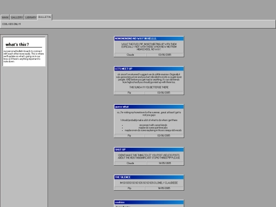bulletin screenshot