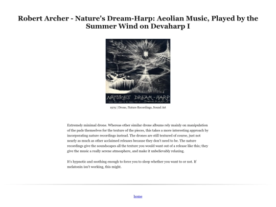 reviews/naturesdreamharp screenshot