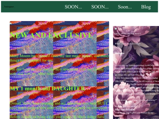 Blog screenshot