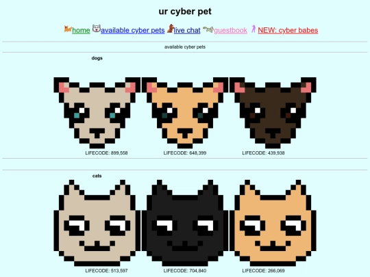 cyberpets screenshot