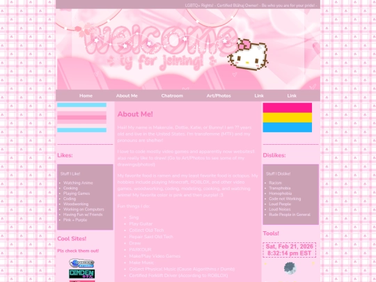 about-me screenshot