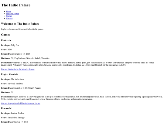 index screenshot