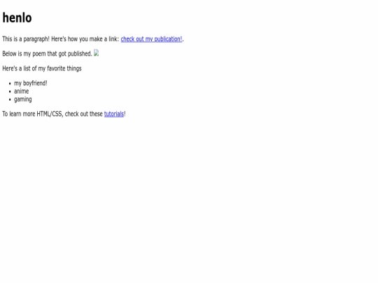 index screenshot