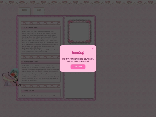 diary screenshot