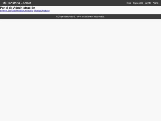 floristeria/admin/admin screenshot