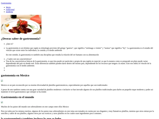 Gastronimia screenshot