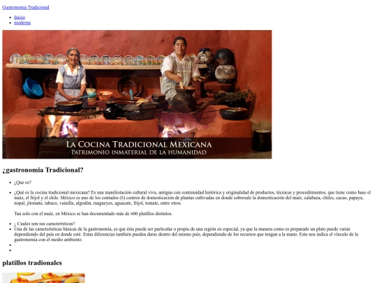 mi pagina/cocina tradicional screenshot